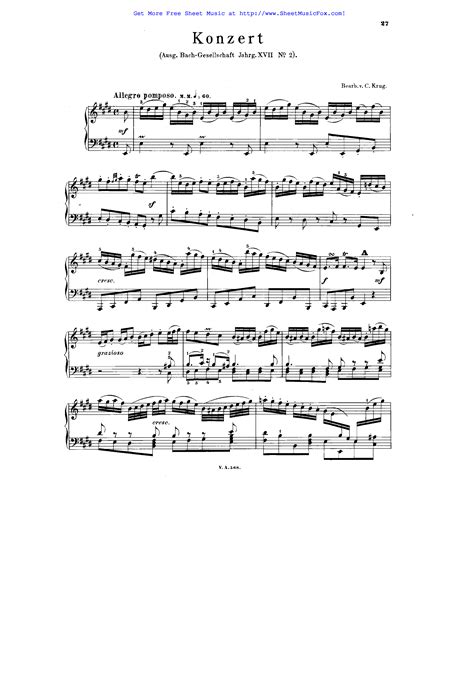Concerto For Harpsichord And Strings No. 2 E Major BWV 1053